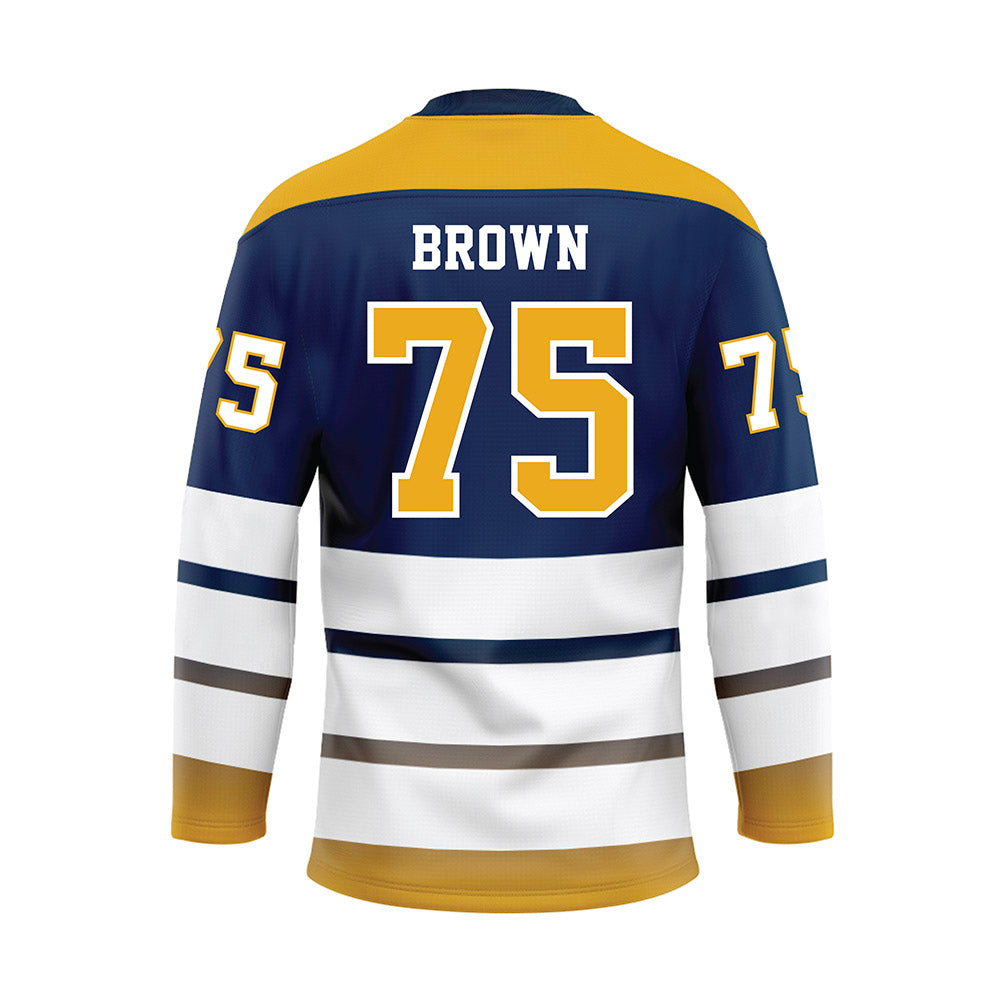 UTC - NCAA Football : Will Brown - Blue Hockey Jersey-1