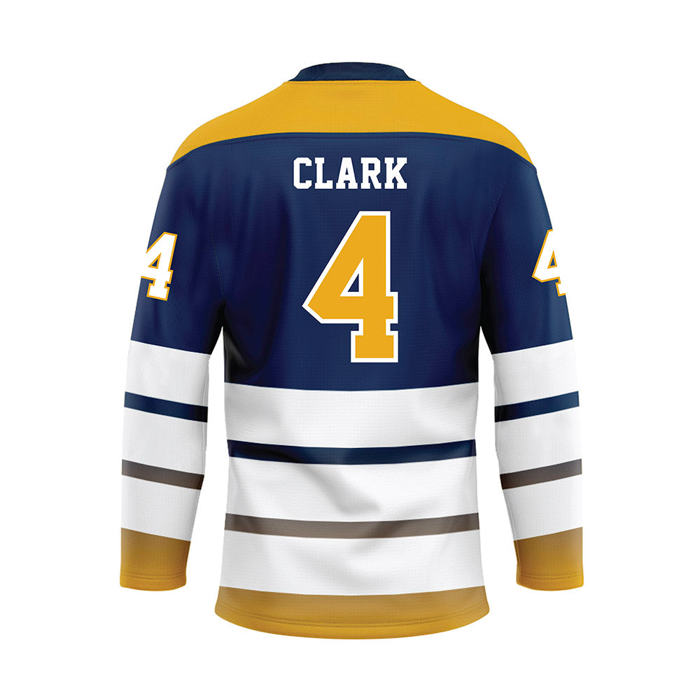 UTC - NCAA Beach Volleyball : Taylor Clark - Blue Hockey Jersey-1