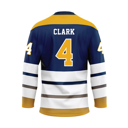 UTC - NCAA Beach Volleyball : Taylor Clark - Blue Hockey Jersey-1