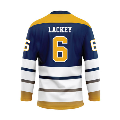 UTC - NCAA Softball : Chloe Lackey - Blue Hockey Jersey-1