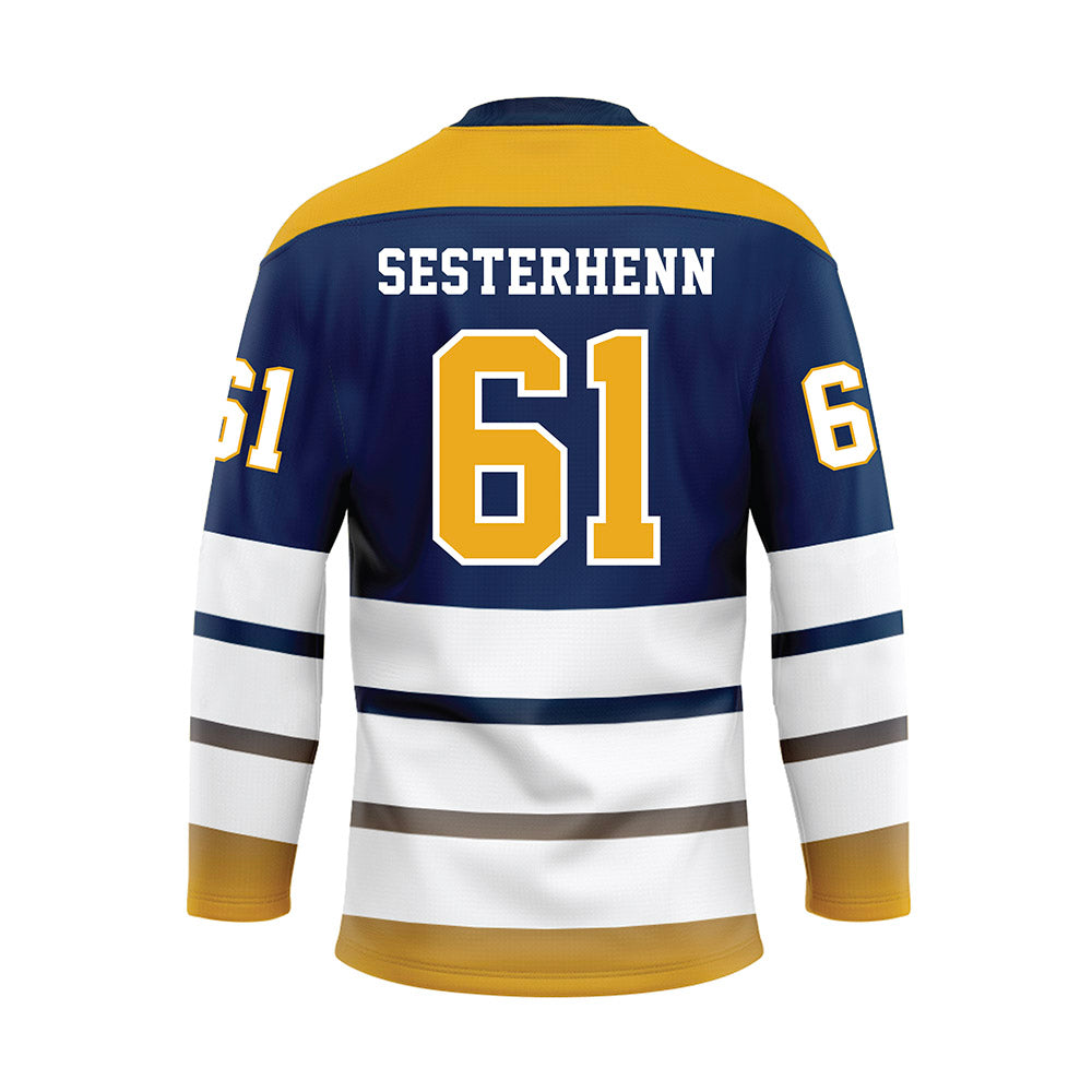 UTC - NCAA Football : Peter Sesterhenn - Blue Hockey Jersey-1