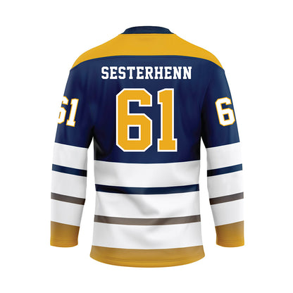 UTC - NCAA Football : Peter Sesterhenn - Blue Hockey Jersey-1