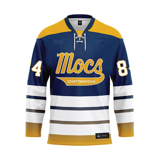UTC - NCAA Football : Hayne Tobias - Blue Hockey Jersey-0