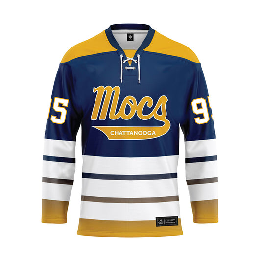 UTC - NCAA Football : Ryan Bell - Blue Hockey Jersey-0