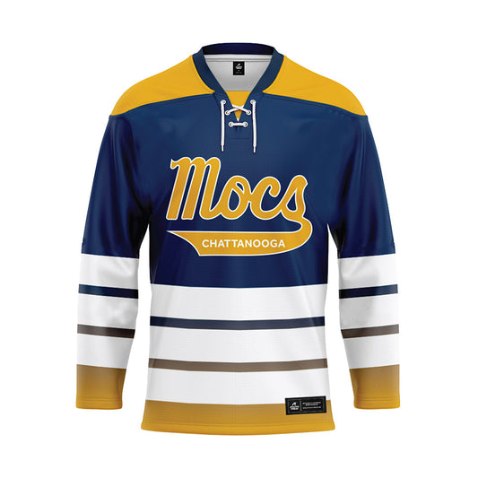 UTC - NCAA Women's Tennis : Jordan Fenton - Blue Hockey Jersey-0