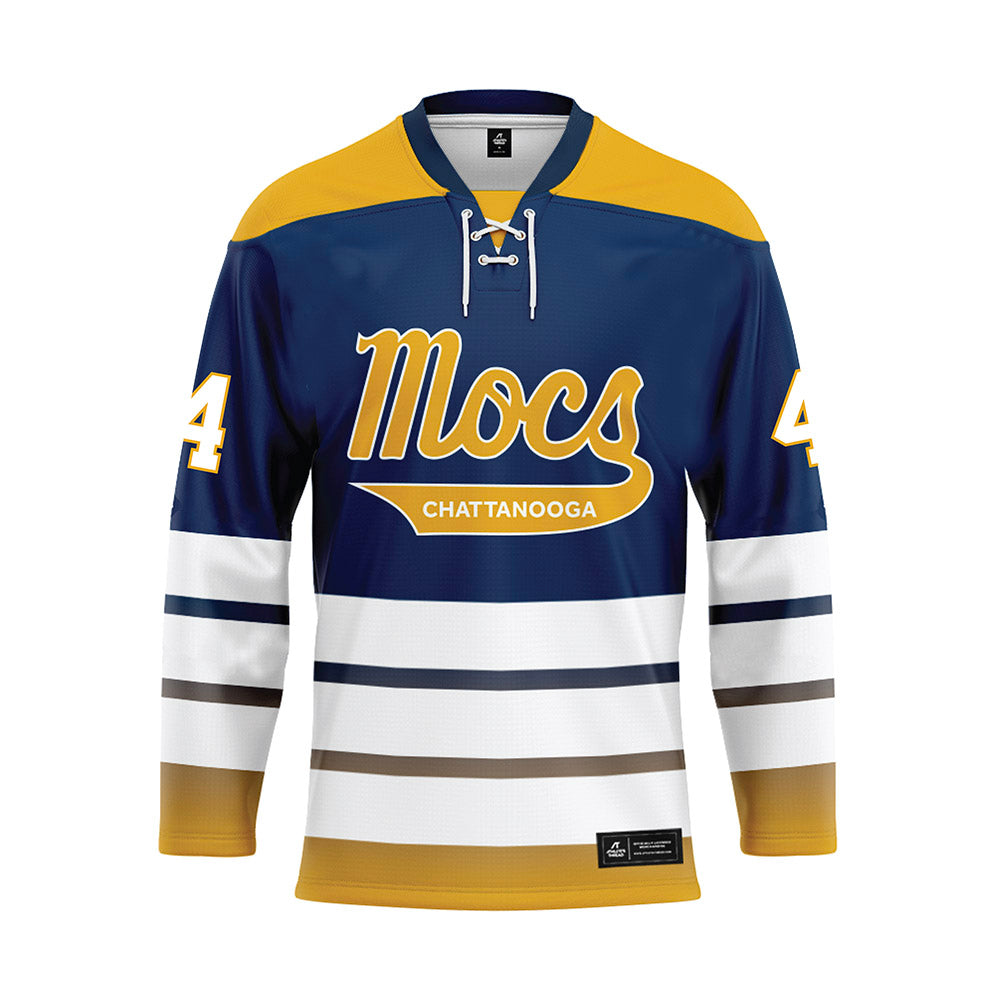 UTC - NCAA Softball : Raven Jones - Blue Hockey Jersey-0