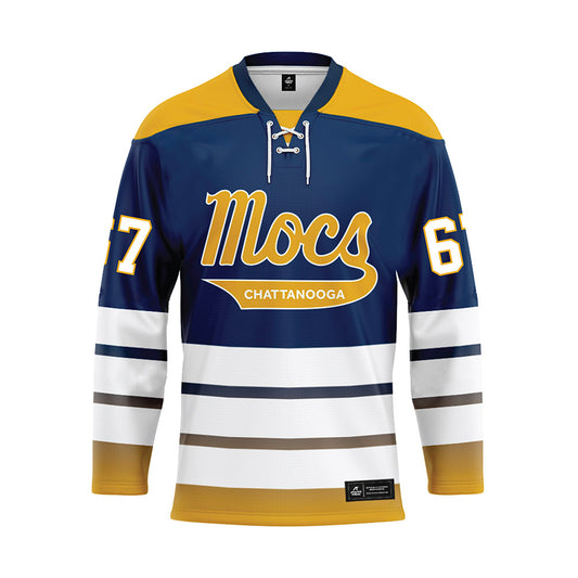 UTC - NCAA Football : Tyrell Ragland - Blue Hockey Jersey-0