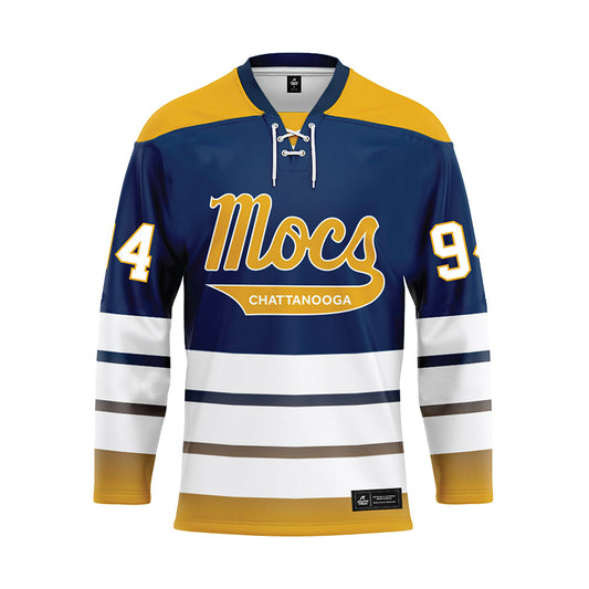 UTC - NCAA Football : Myles Mays - Blue Hockey Jersey-0