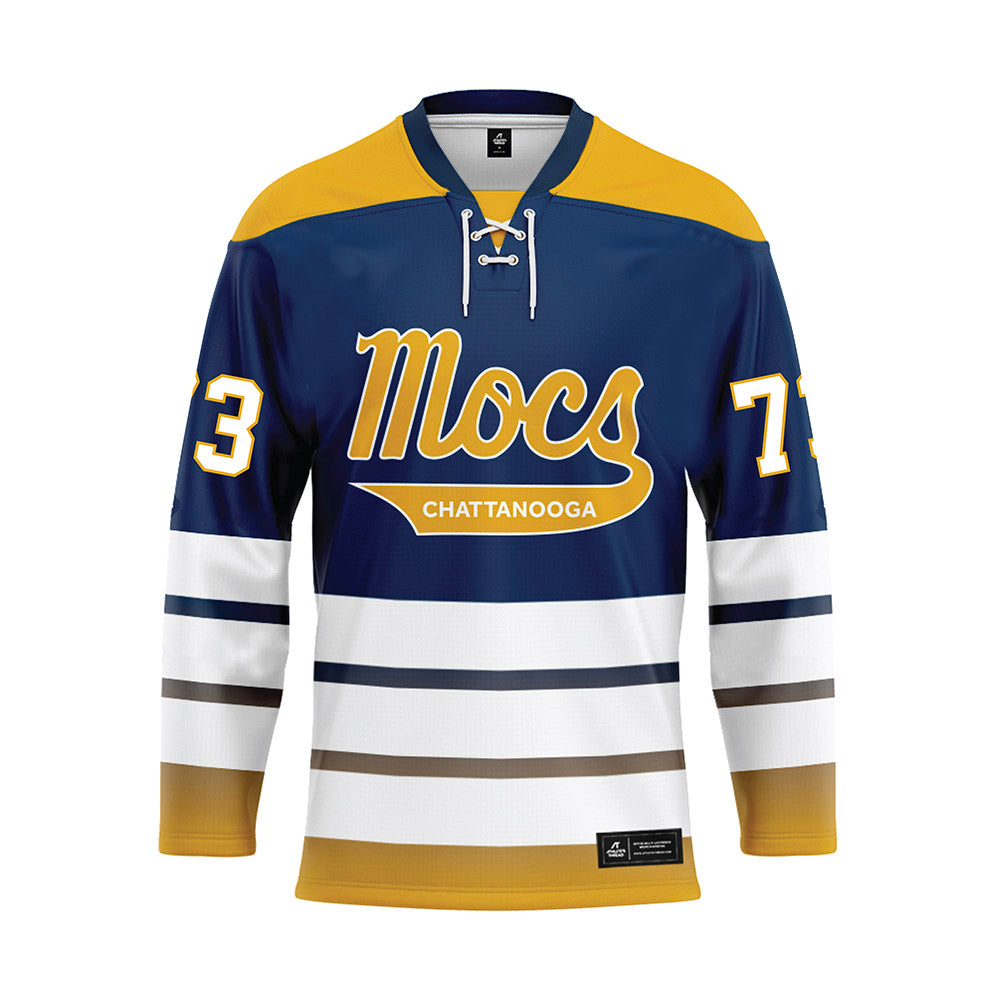 UTC - NCAA Football : Malik Watts - Blue Hockey Jersey-0