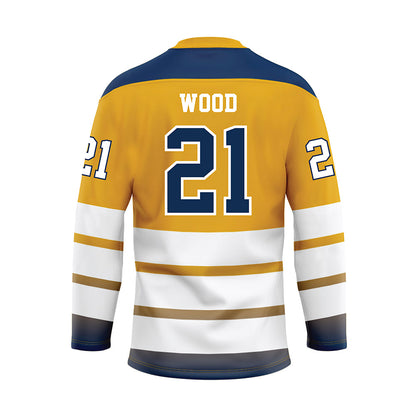 UTC - NCAA Women's Soccer : Ayden Wood - Gold Hockey Jersey-1
