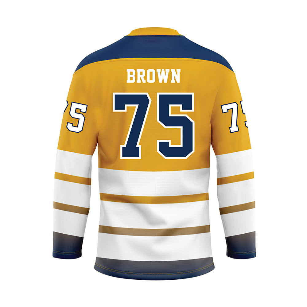 UTC - NCAA Football : Will Brown - Gold Hockey Jersey-1