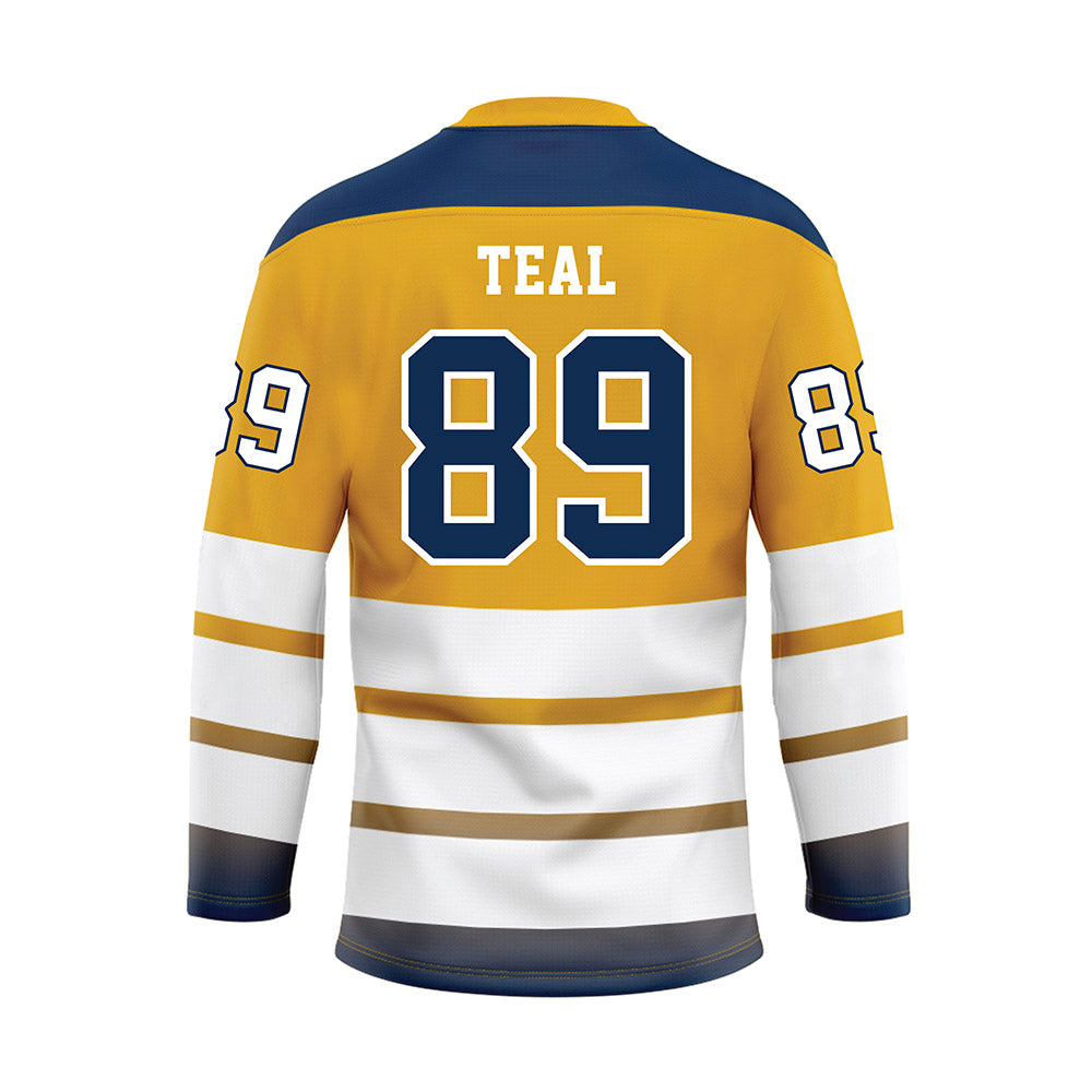 UTC - NCAA Football : Hunter Teal - Gold Hockey Jersey-1