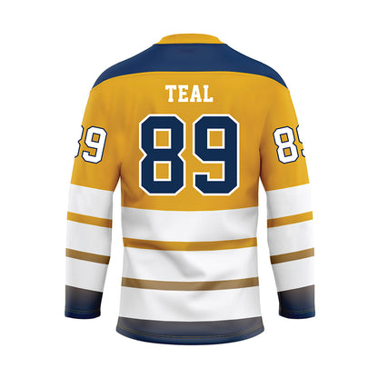 UTC - NCAA Football : Hunter Teal - Gold Hockey Jersey-1
