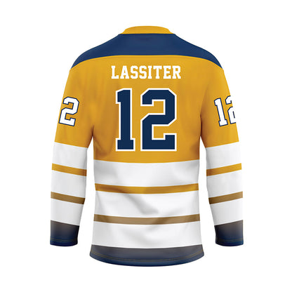 UTC - NCAA Women's Soccer : Elle Lassiter - Gold Hockey Jersey-1
