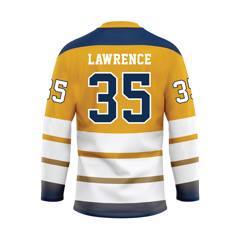 UTC - NCAA Football : Taylor Lawrence - Gold Hockey Jersey-1