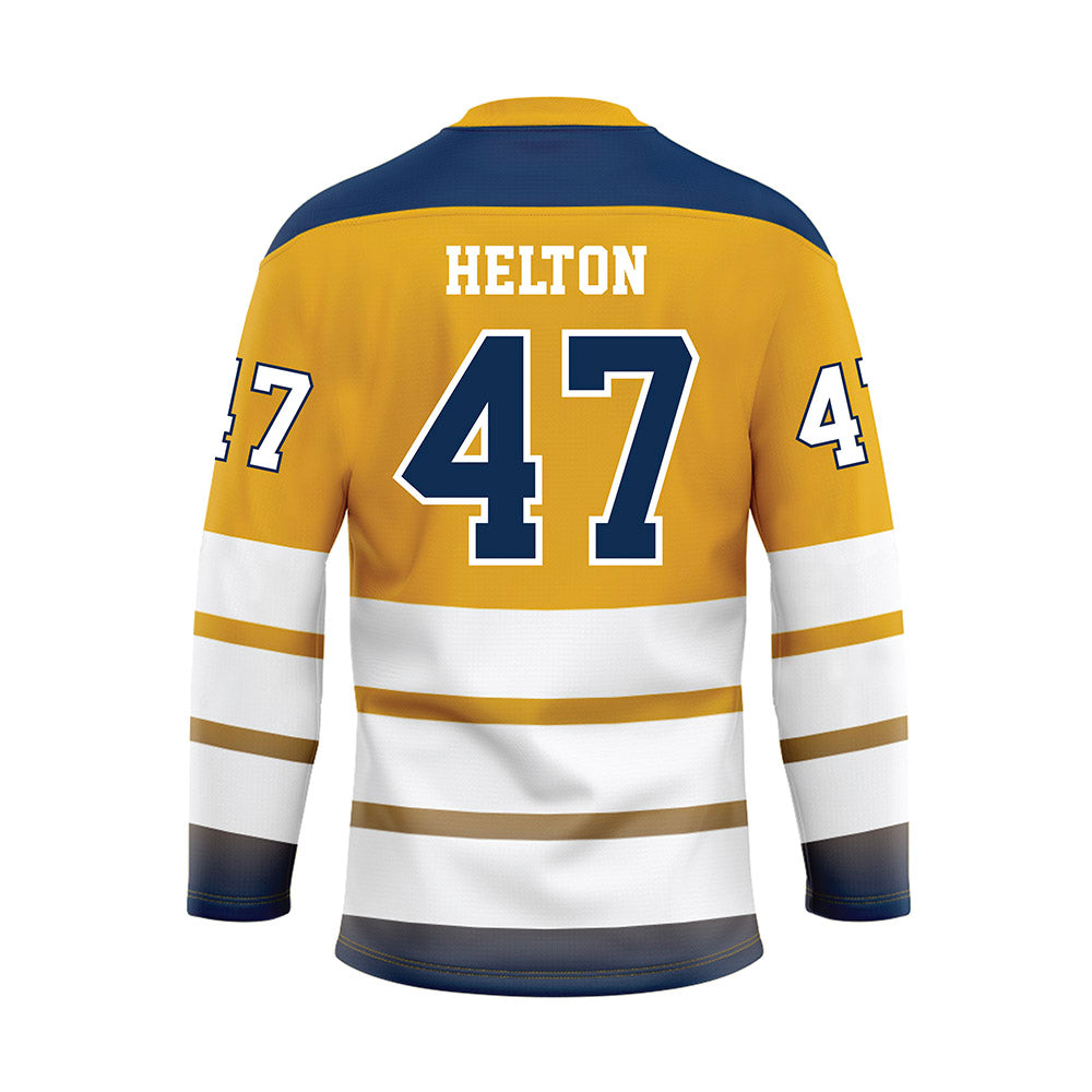 UTC - NCAA Football : Gavin Helton - Gold Hockey Jersey-1