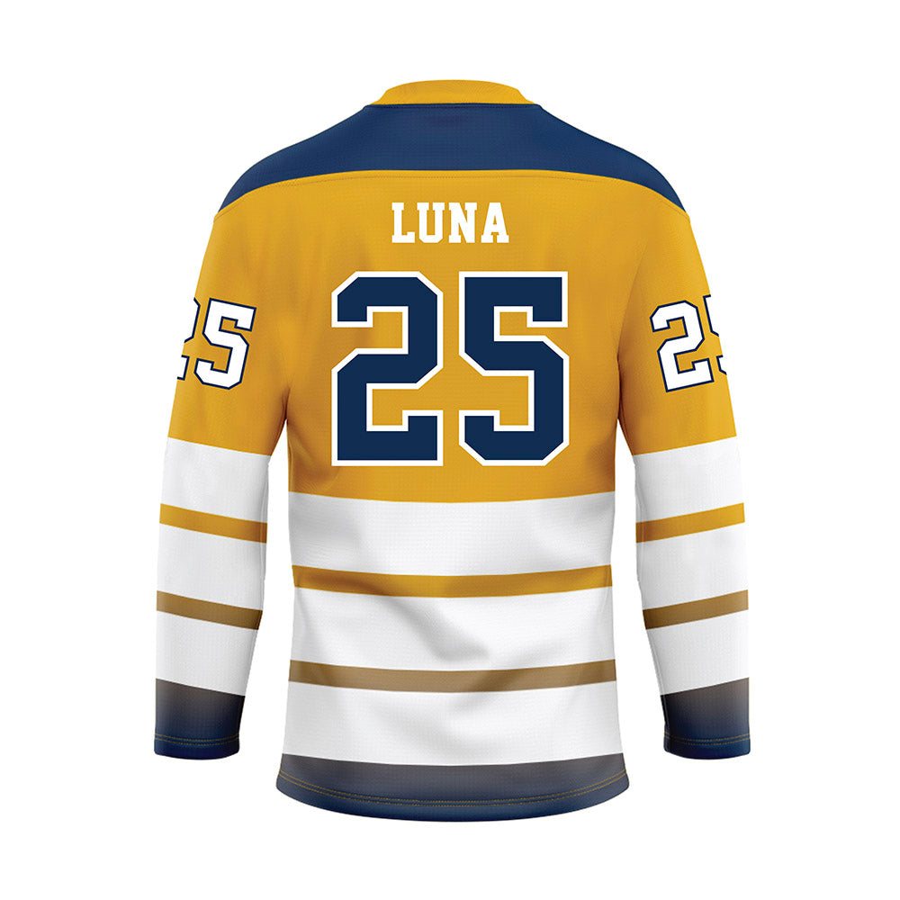 UTC - NCAA Wrestling : Bryce Luna - Gold Hockey Jersey-1