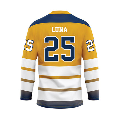 UTC - NCAA Wrestling : Bryce Luna - Gold Hockey Jersey-1