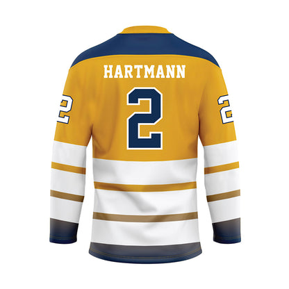 UTC - NCAA Men's Basketball : Sebastian Hartmann - Gold Hockey Jersey-1