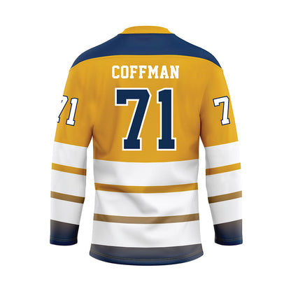 UTC - NCAA Football : Connor Coffman - Gold Hockey Jersey-1