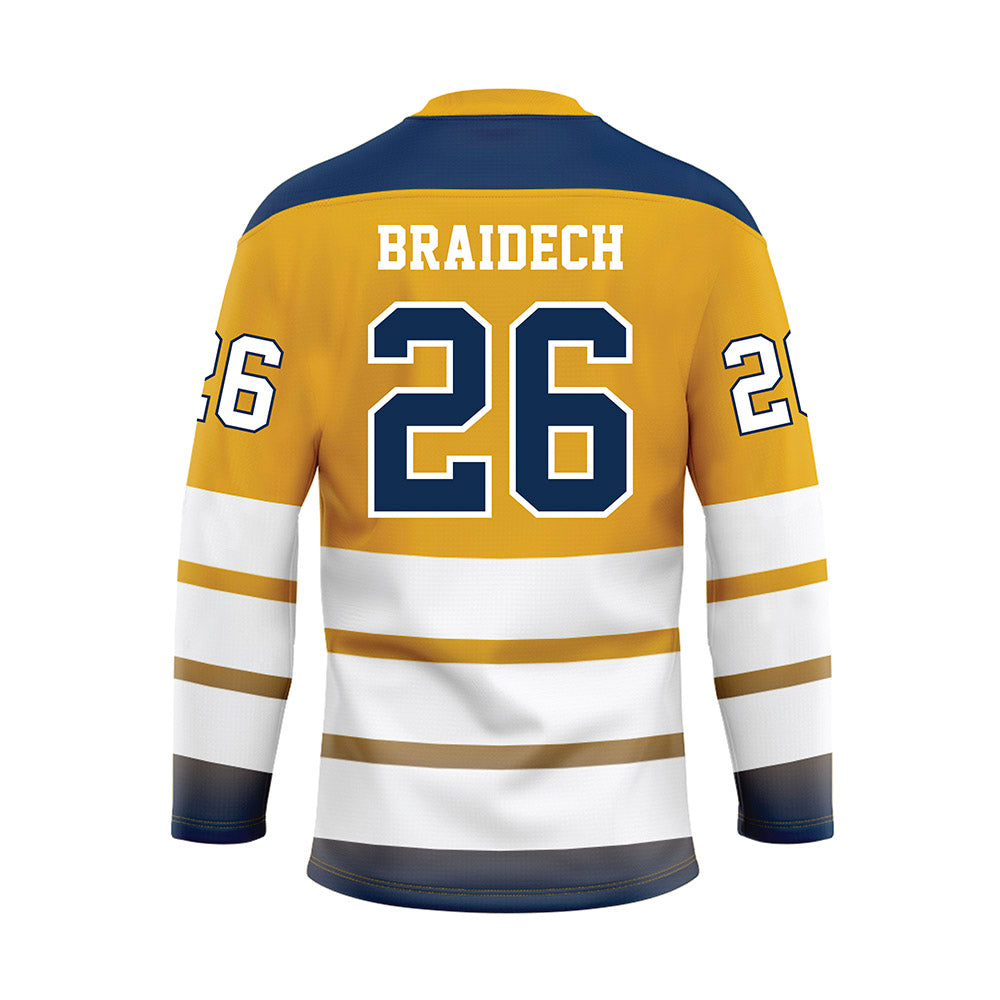UTC - NCAA Men's Golf : Camden Braidech - Gold Hockey Jersey-1