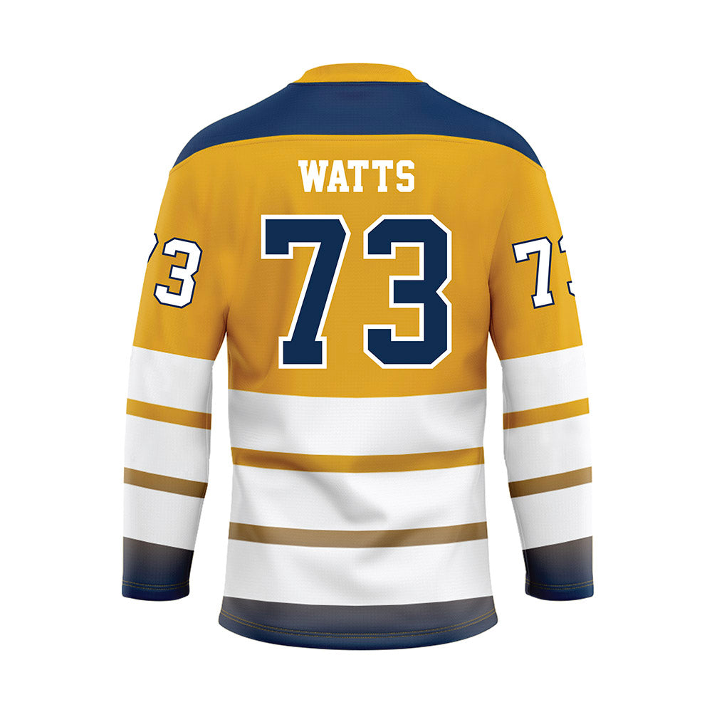 UTC - NCAA Football : Malik Watts - Gold Hockey Jersey-1