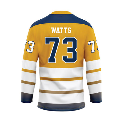 UTC - NCAA Football : Malik Watts - Gold Hockey Jersey-1