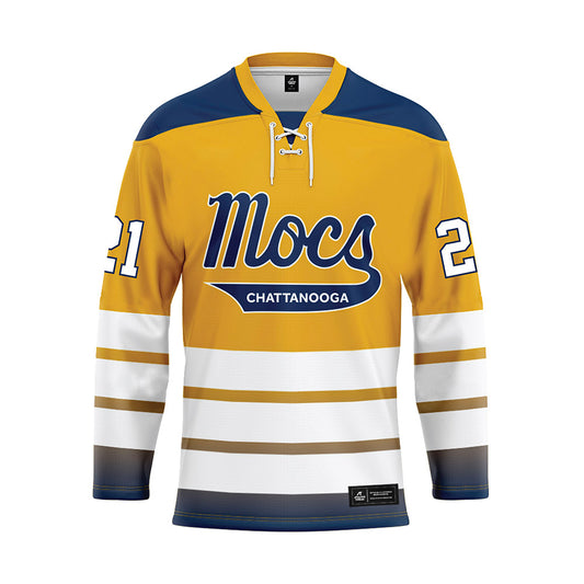 UTC - NCAA Women's Volleyball : Finley Hilliard - Gold Hockey Jersey-0