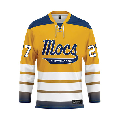 UTC - NCAA Women's Basketball : Gabrielle Grooms - Gold Hockey Jersey-0