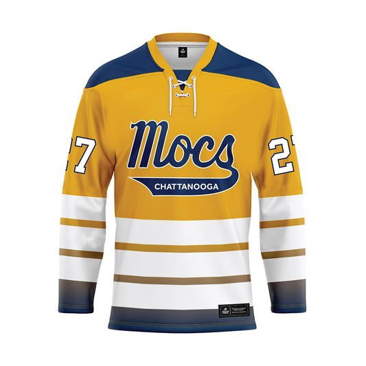 UTC - NCAA Women's Basketball : Gabrielle Grooms - Gold Hockey Jersey-0