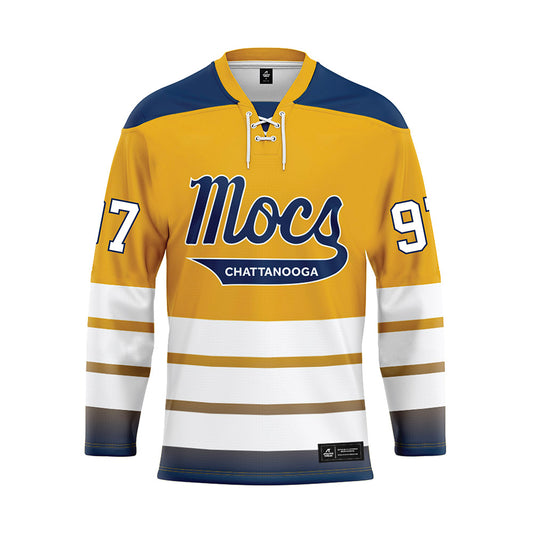 UTC - NCAA Football : Xavier Parker - Gold Hockey Jersey-0