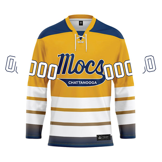 UTC - NCAA Football : Kelby Glaze - Gold Hockey Jersey-0