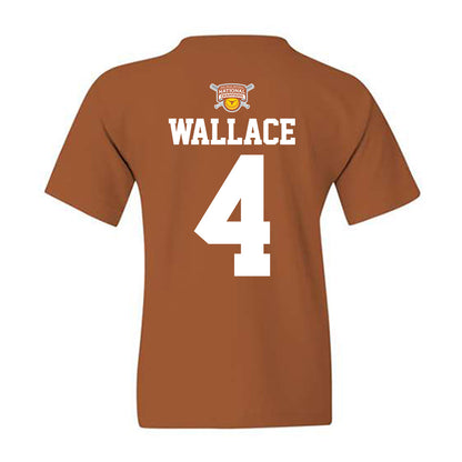 Texas - NCAA Softball : Adayah Wallace - NCAA® Classic Shersey Youth T-Shirt-1