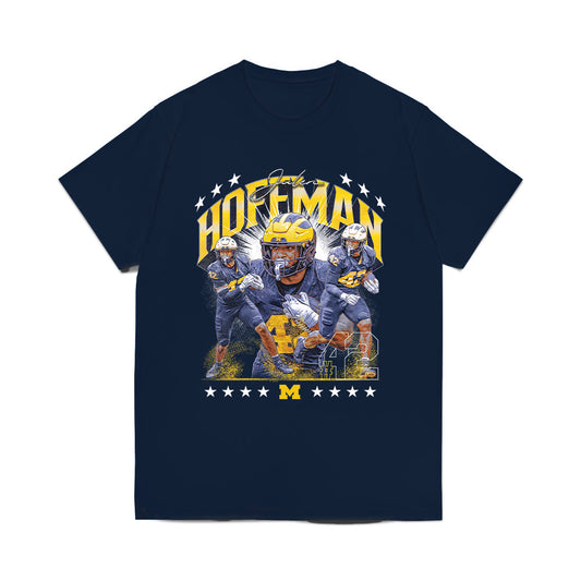 Michigan - NCAA Football : Jalen Hoffman - Collage Comfort Colors T-Shirt-0