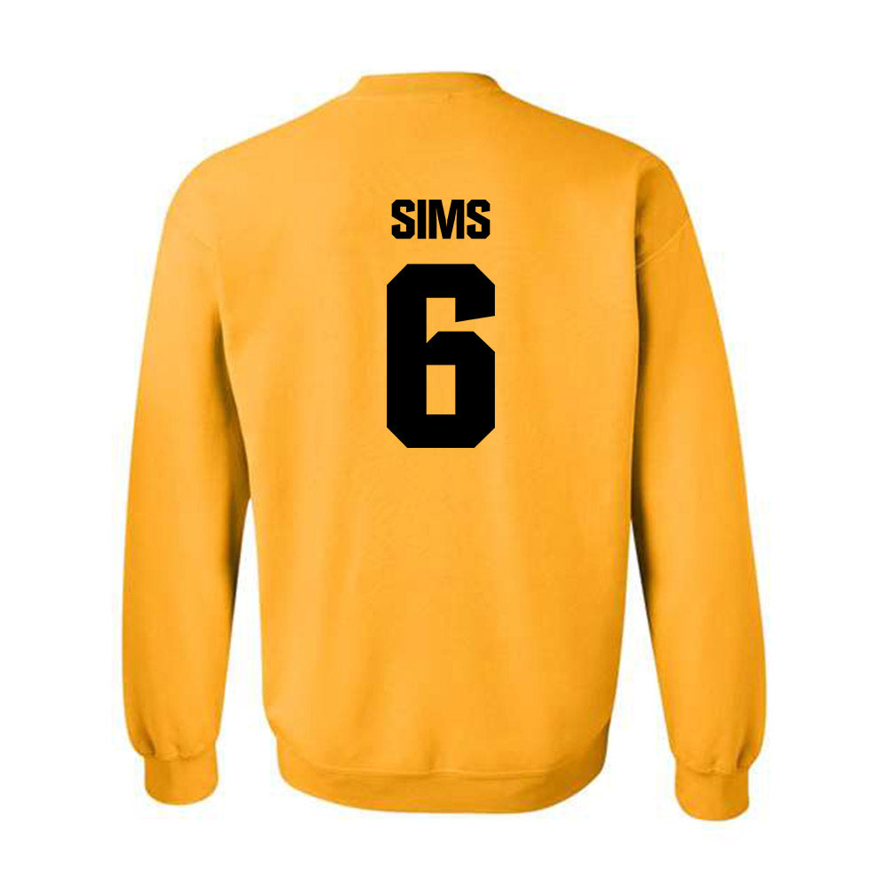 Alabama State - NCAA Football : Tashaun Sims - Classic Shersey Crewneck Sweatshirt-1