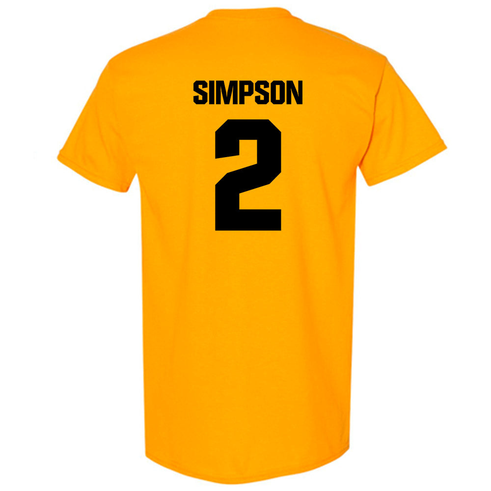 Alabama State - NCAA Men's Basketball : Micah Simpson - Classic Shersey T-Shirt-1