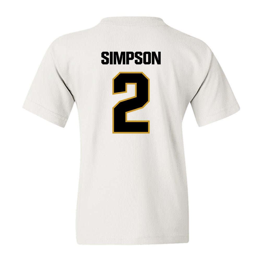 Alabama State - NCAA Men's Basketball : Micah Simpson - Classic Shersey Youth T-Shirt-1