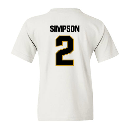 Alabama State - NCAA Men's Basketball : Micah Simpson - Classic Shersey Youth T-Shirt-1