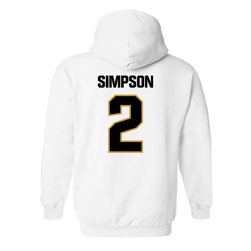 Alabama State - NCAA Men's Basketball : Micah Simpson - Classic Shersey Hooded Sweatshirt-1