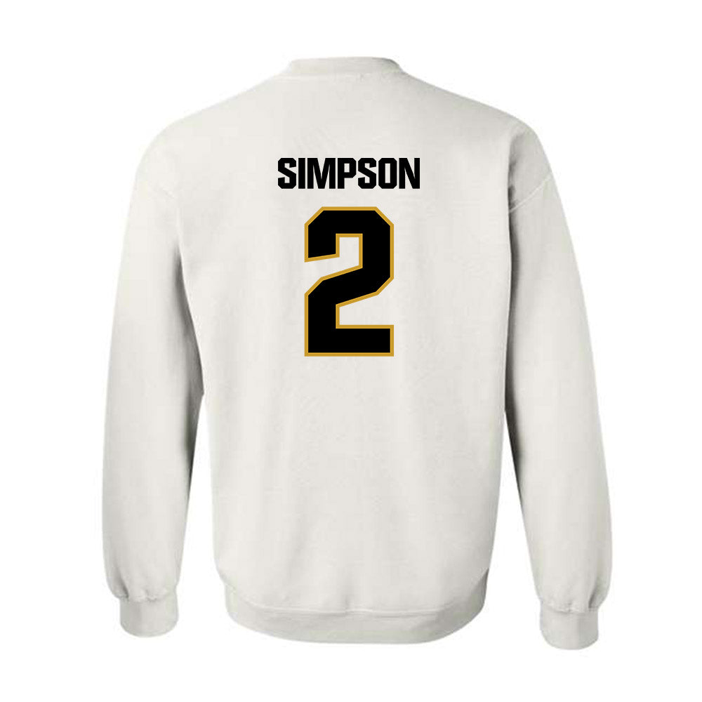 Alabama State - NCAA Men's Basketball : Micah Simpson - Classic Shersey Crewneck Sweatshirt-1
