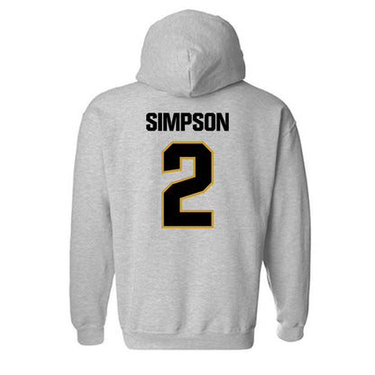 Alabama State - NCAA Men's Basketball : Micah Simpson - Classic Shersey Hooded Sweatshirt-1