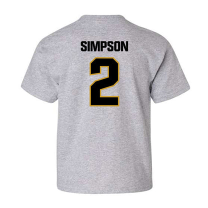 Alabama State - NCAA Men's Basketball : Micah Simpson - Classic Shersey Youth T-Shirt-1