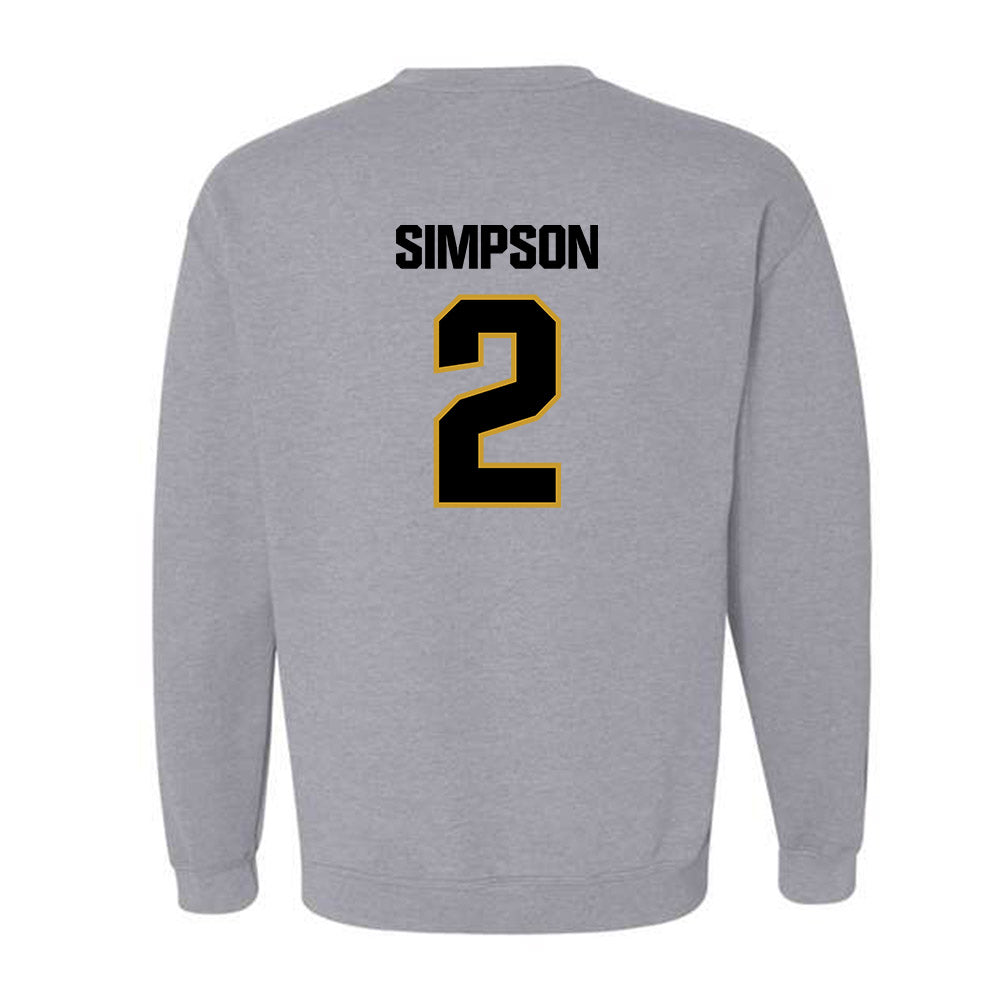 Alabama State - NCAA Men's Basketball : Micah Simpson - Classic Shersey Crewneck Sweatshirt-1