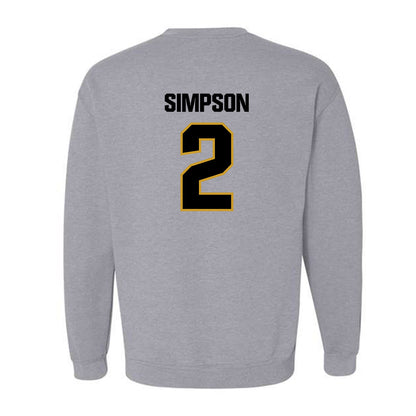 Alabama State - NCAA Men's Basketball : Micah Simpson - Classic Shersey Crewneck Sweatshirt-1