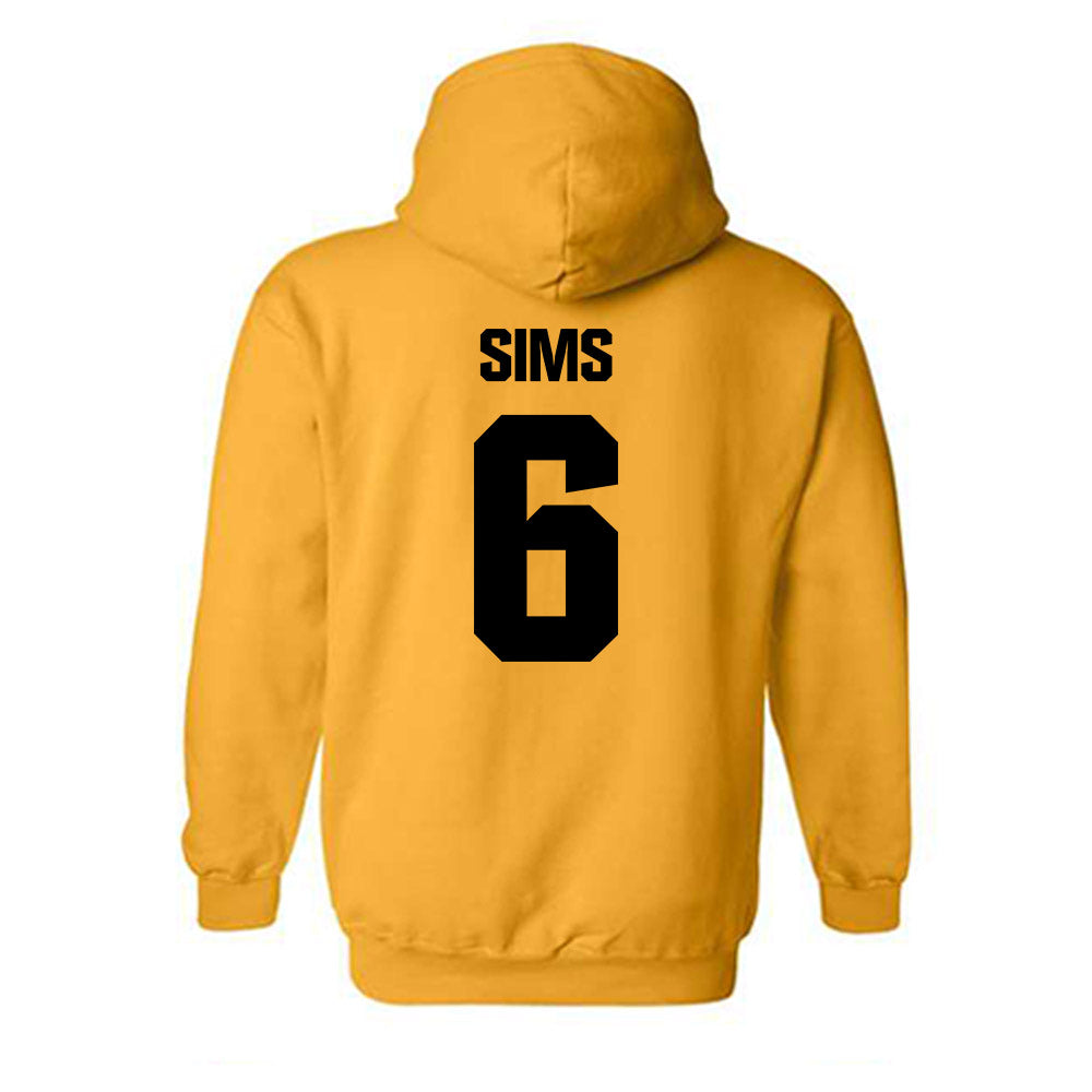 Alabama State - NCAA Football : Tashaun Sims - Classic Shersey Hooded Sweatshirt-1