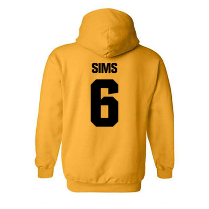Alabama State - NCAA Football : Tashaun Sims - Classic Shersey Hooded Sweatshirt-1