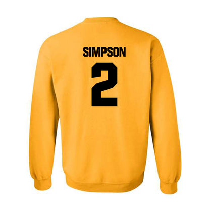 Alabama State - NCAA Men's Basketball : Micah Simpson - Classic Shersey Crewneck Sweatshirt-1