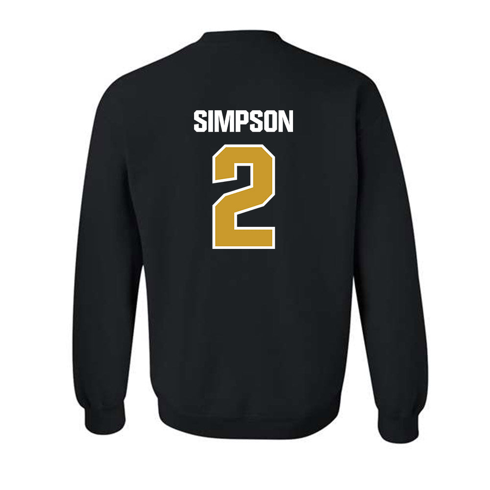 Alabama State - NCAA Men's Basketball : Micah Simpson - Classic Shersey Crewneck Sweatshirt-1