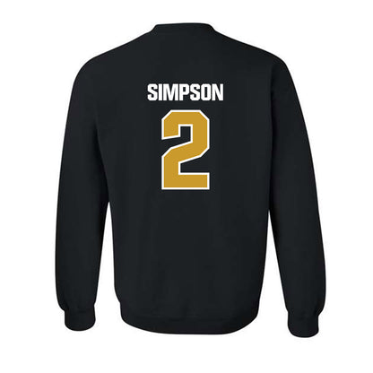 Alabama State - NCAA Men's Basketball : Micah Simpson - Classic Shersey Crewneck Sweatshirt-1