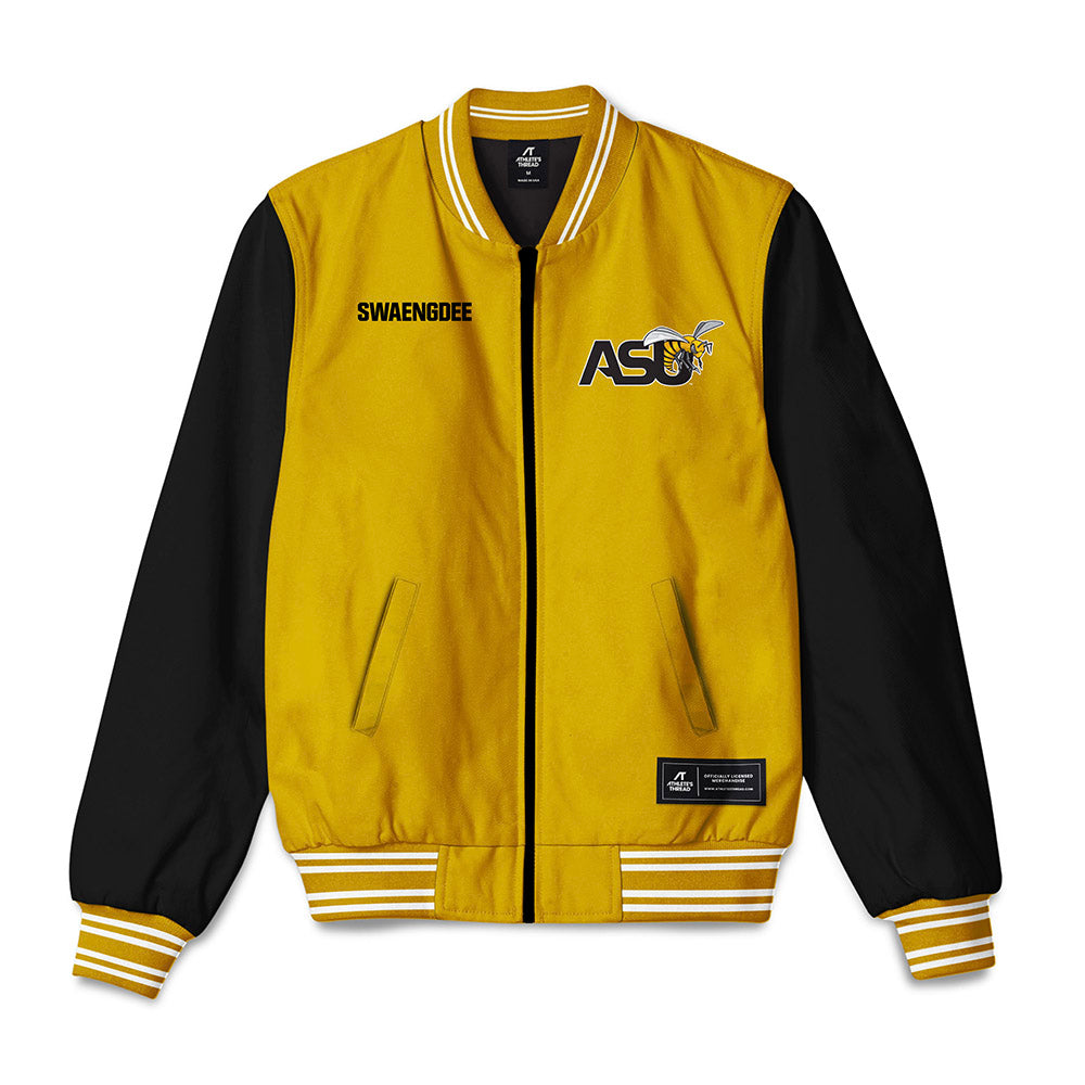 Alabama State - NCAA Men's Golf : Narabodin Swaengdee - Bomber Jacket-0